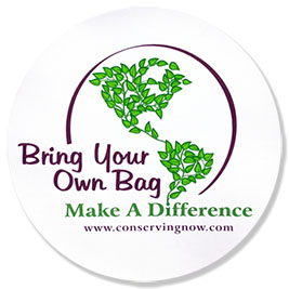 Bring Your Own Bag Static Window Cling